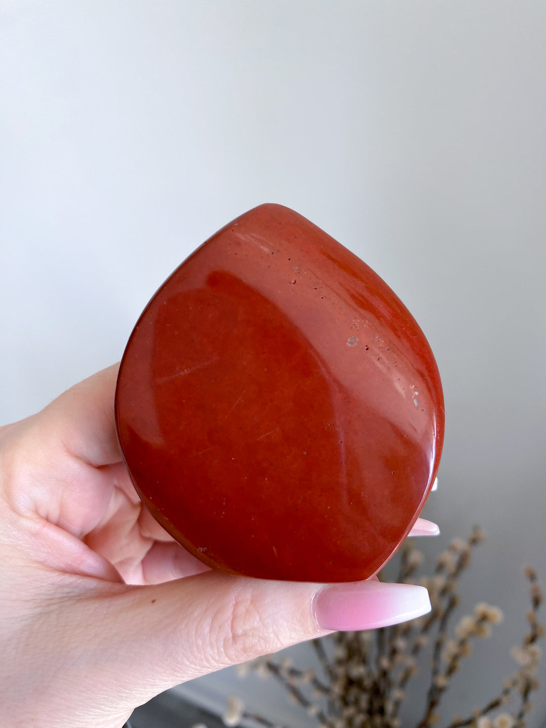 Unique Red Jasper Flame