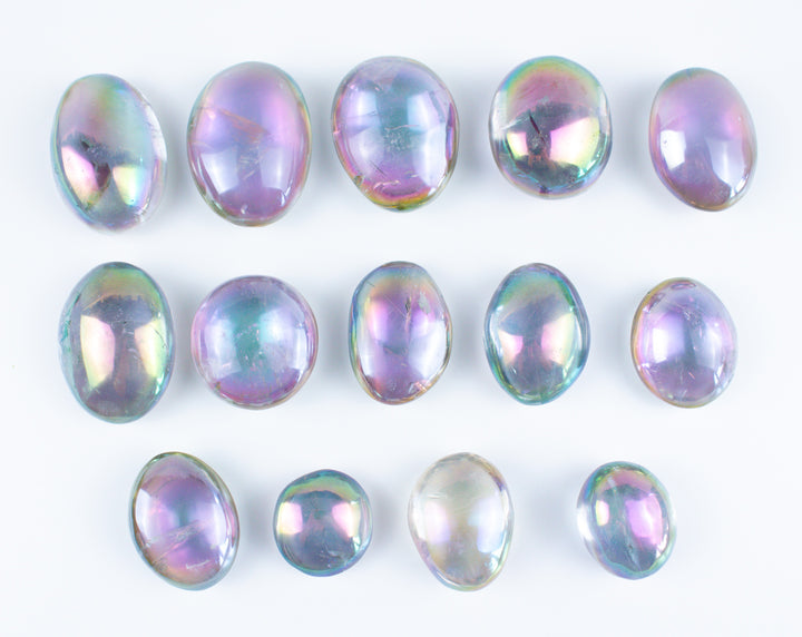 Angel Aura Quartz Palm Stone - You Choose