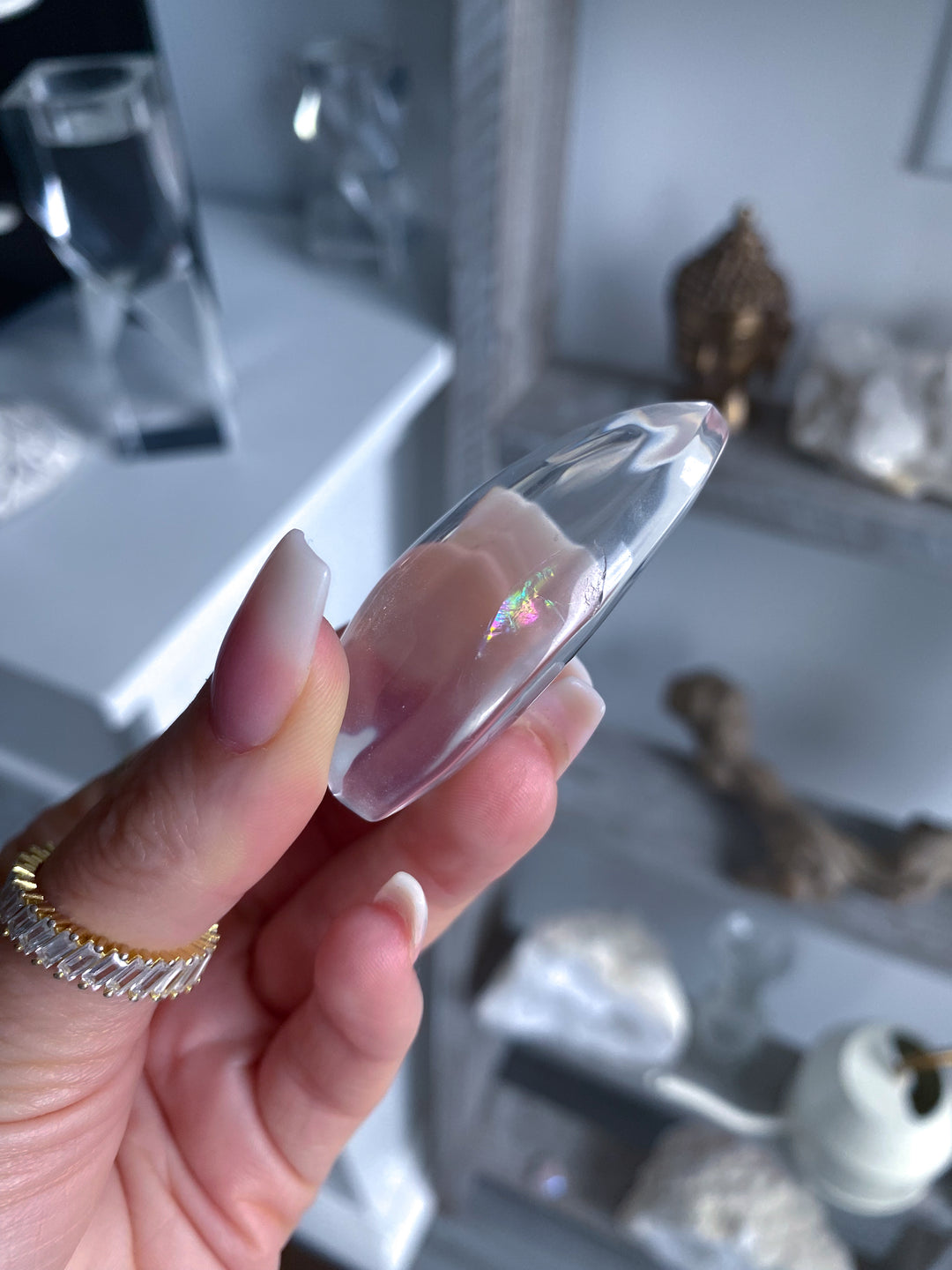 Large Clear Quartz Cabochon #1