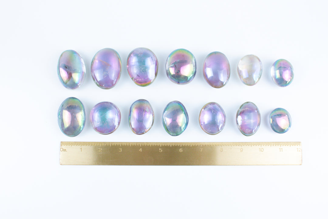 Angel Aura Quartz Palm Stone - You Choose