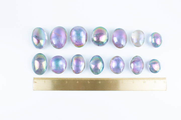 Angel Aura Quartz Palm Stone - You Choose