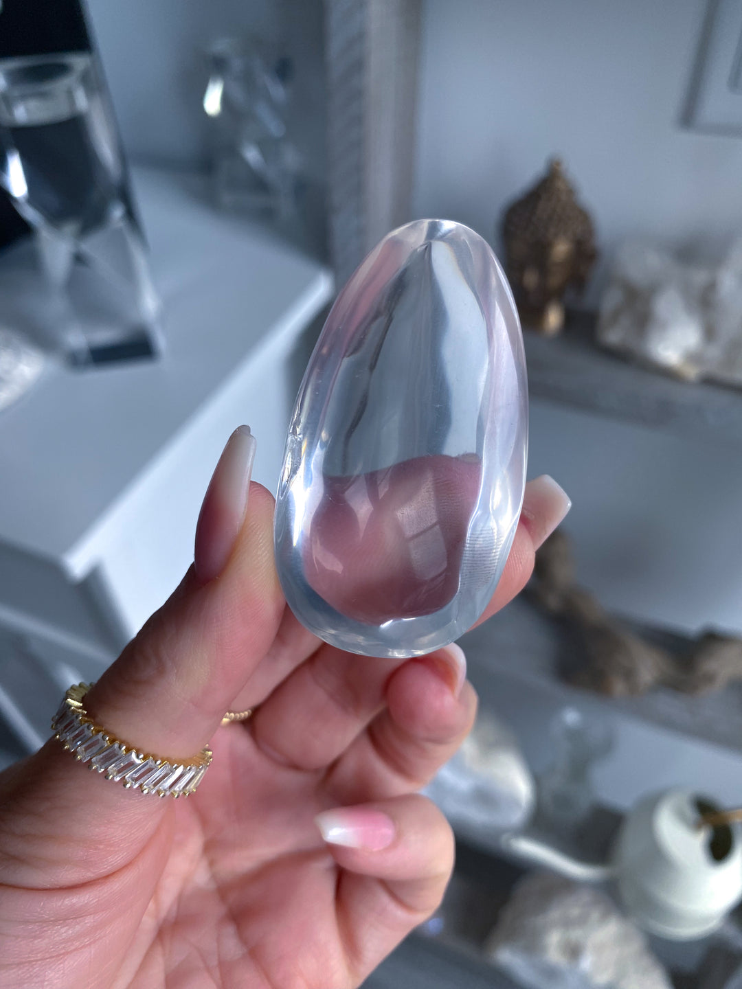 Large Clear Quartz Cabochon #1