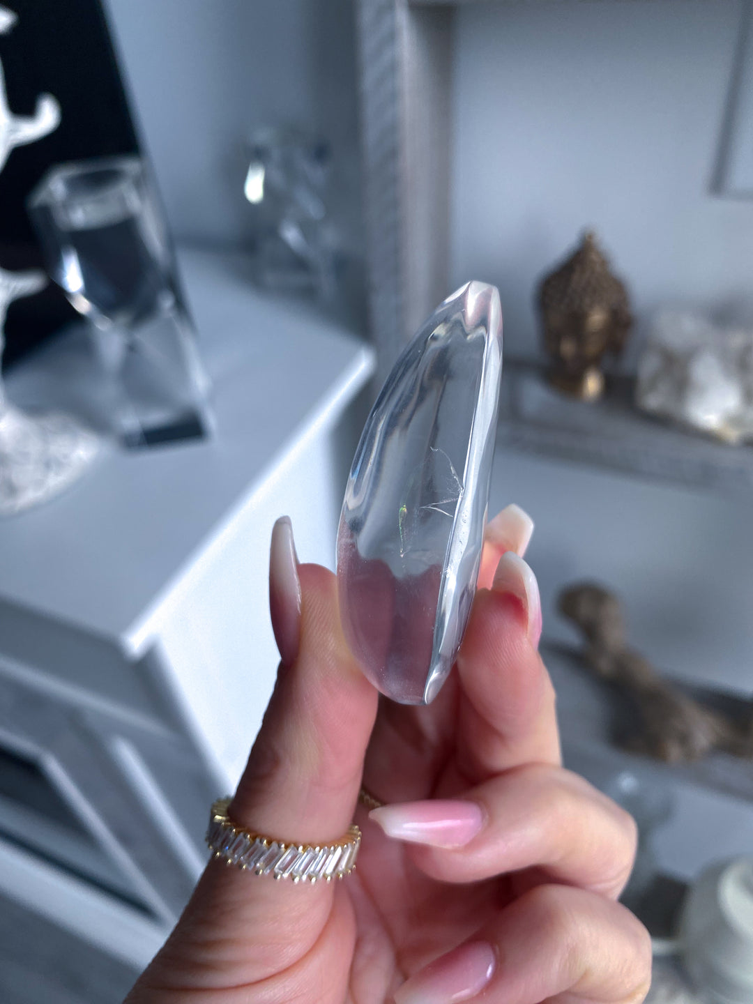 Large Clear Quartz Cabochon #1