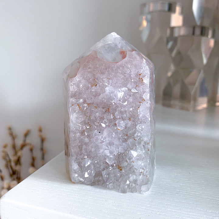 Large Rainbow Red Amethyst in Agate #1