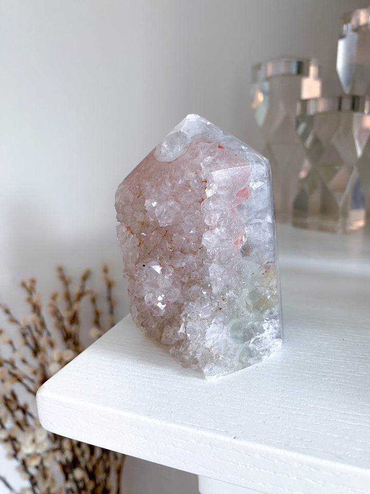 Large Rainbow Red Amethyst in Agate #1