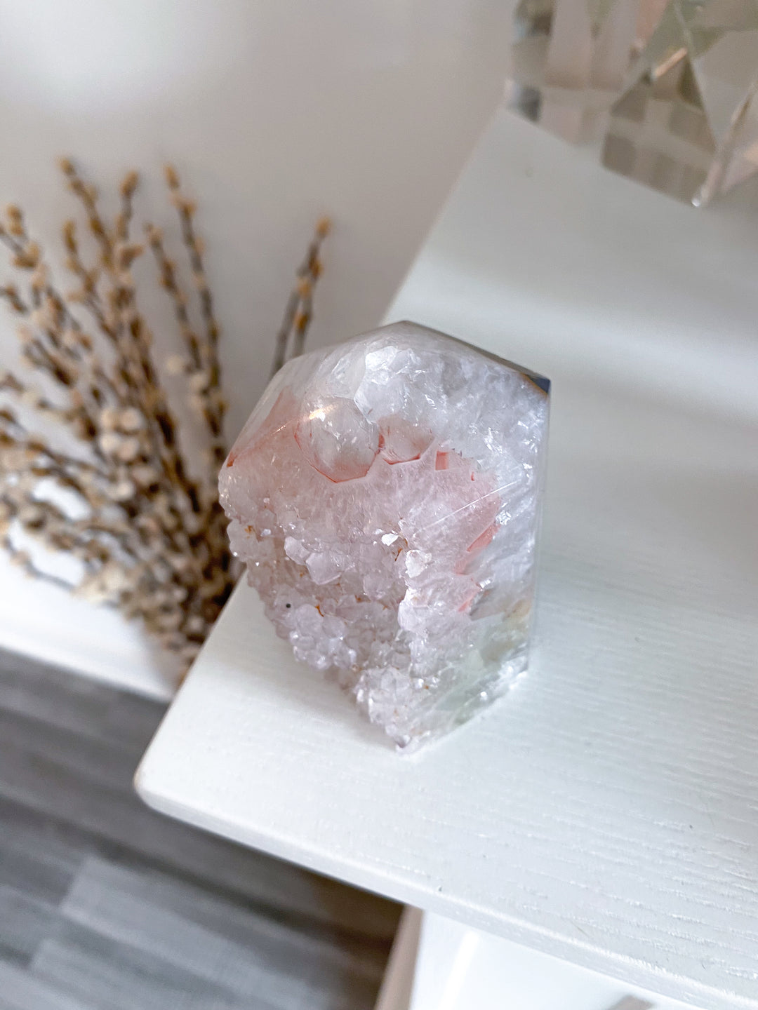 Large Rainbow Red Amethyst in Agate #1