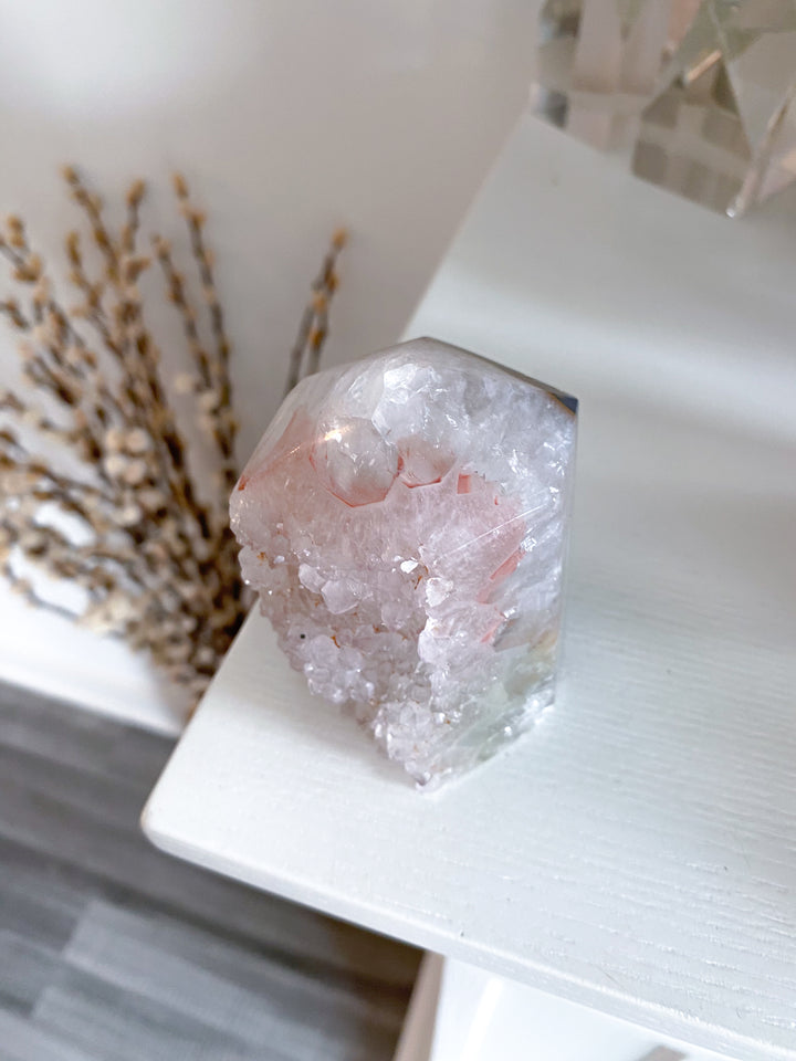 Large Rainbow Red Amethyst in Agate #1