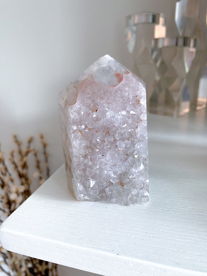 Large Rainbow Red Amethyst in Agate #1