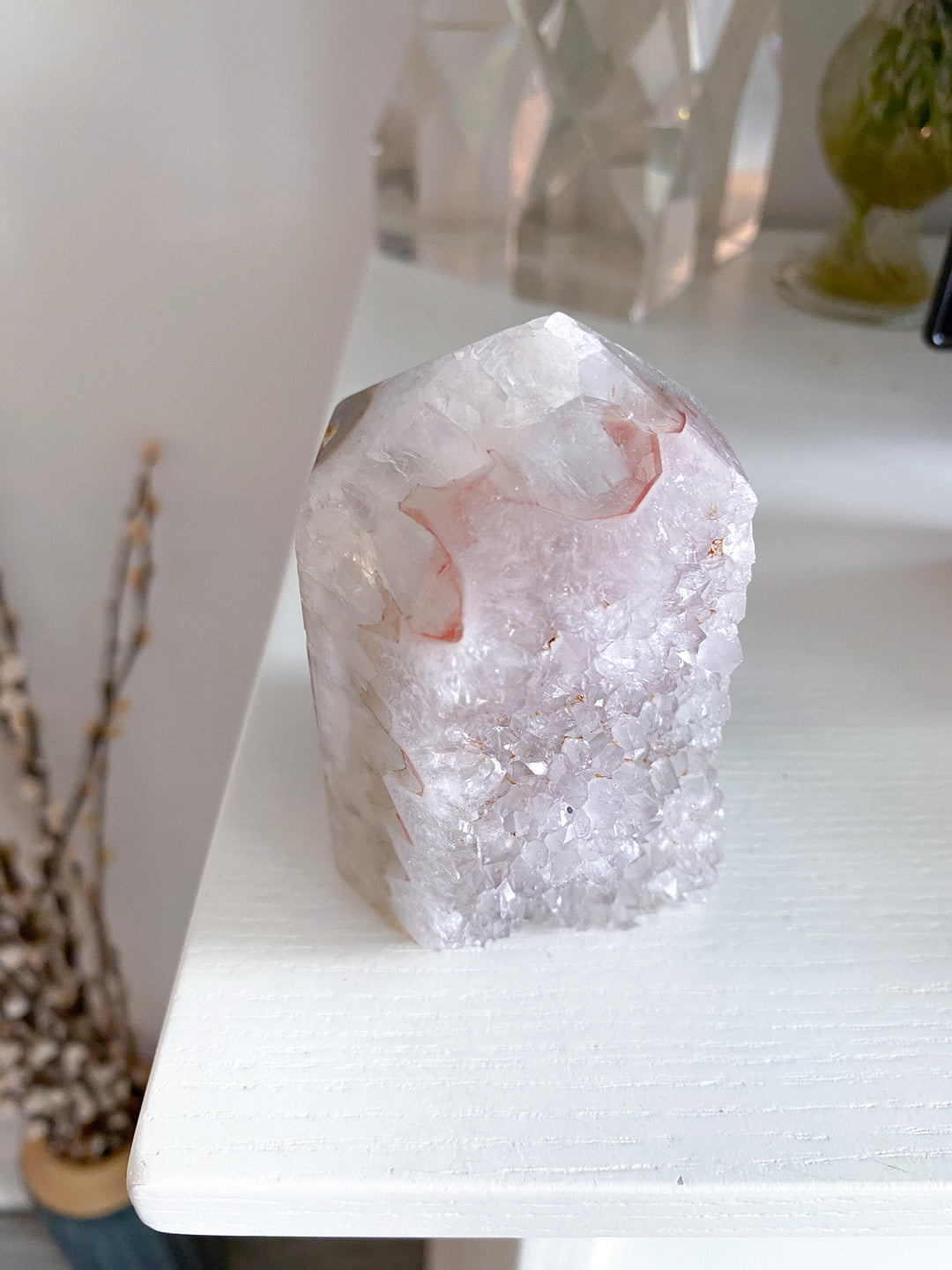 Large Rainbow Red Amethyst in Agate #1