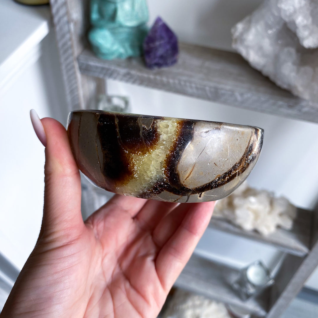 Round Septarian Bowl 
