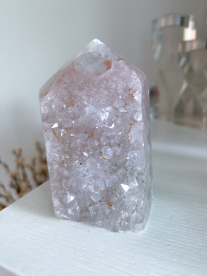 Large Rainbow Red Amethyst in Agate #1