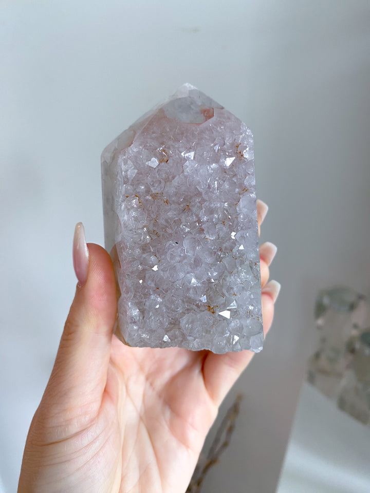 Large Rainbow Red Amethyst in Agate #1