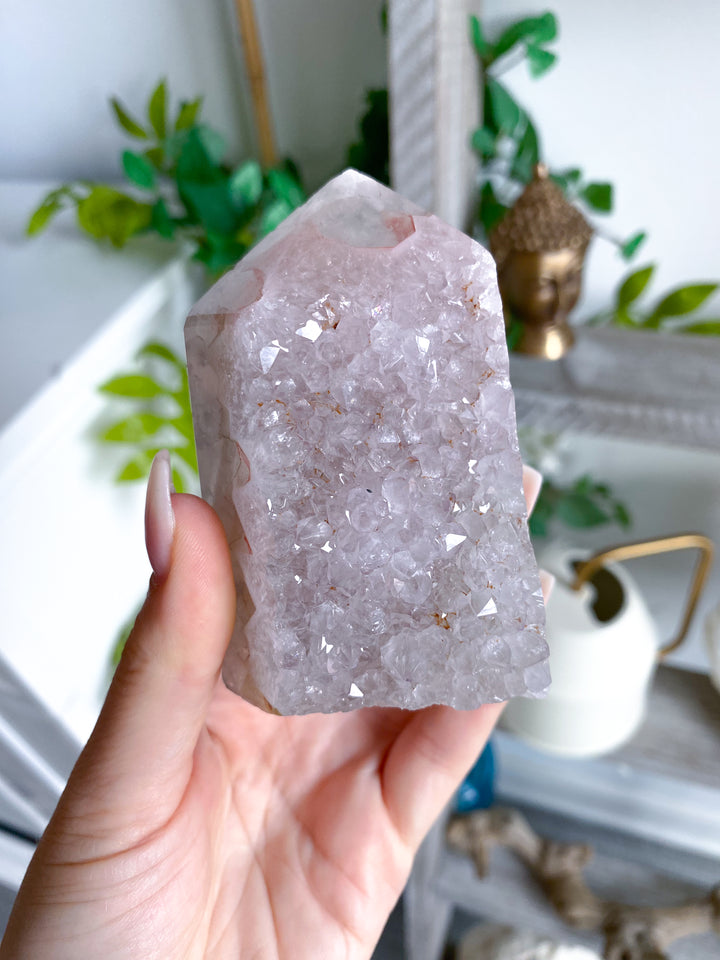 Large Rainbow Red Amethyst in Agate #1