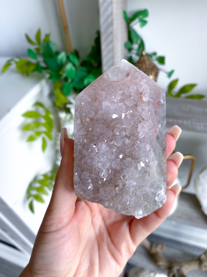 Large Rainbow Red Amethyst in Agate #1