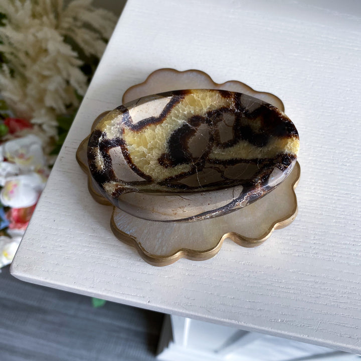 Small Oval Septarian Bowl 