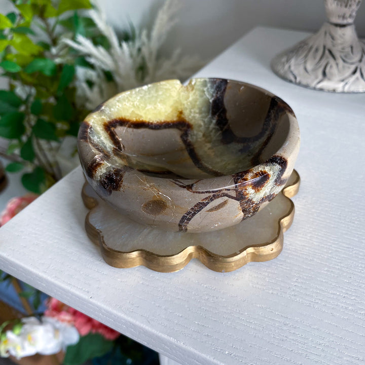 Round Septarian Bowl 