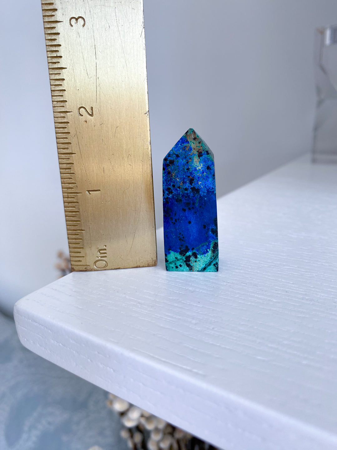 RARE Azurite Malachite Mini Point - Releasing Old Patterns - Openness Crystal - Love Stone - Creativity - Empathy - Personal Evolution