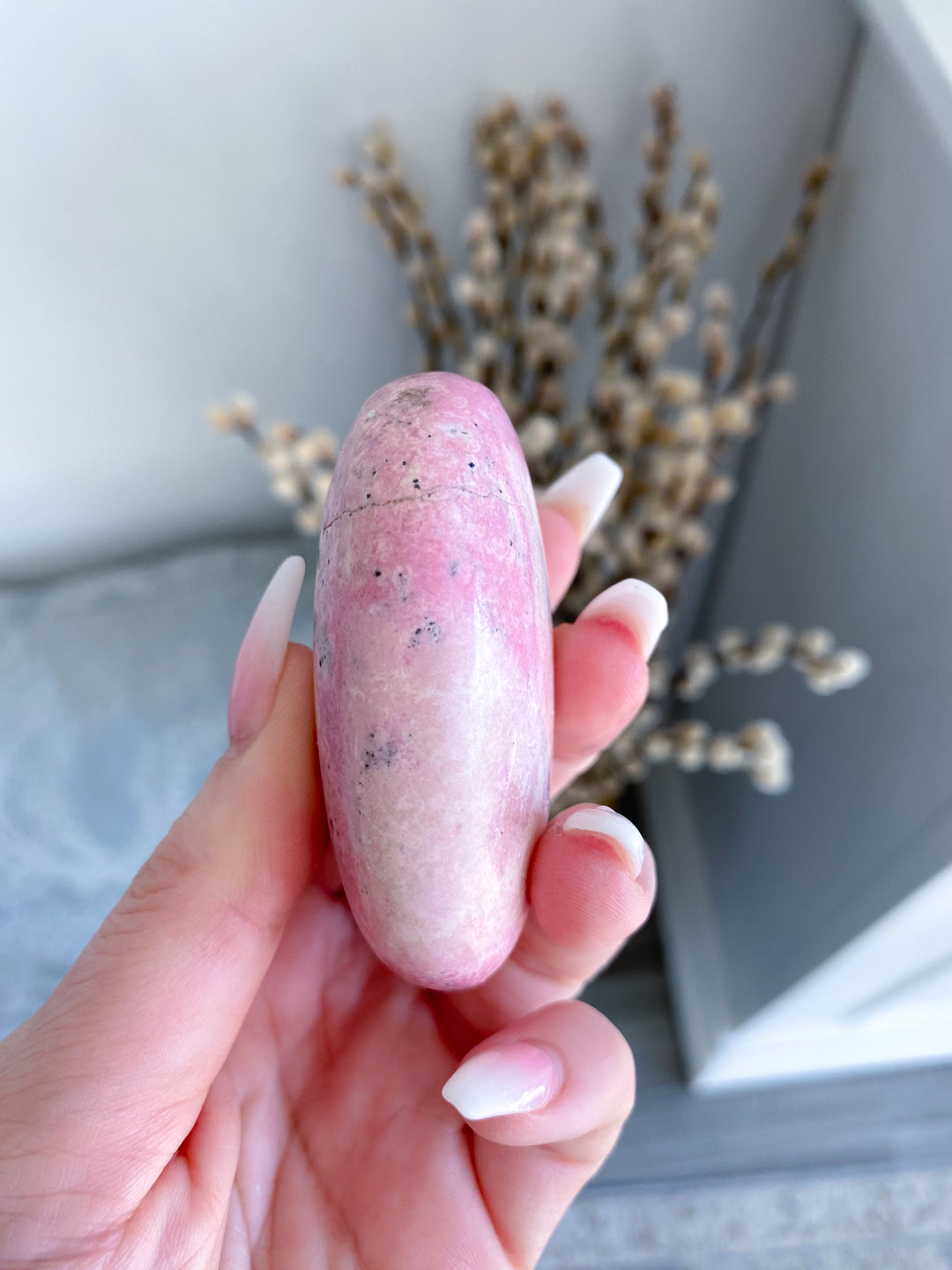 Rhodonite Palm Stone #1