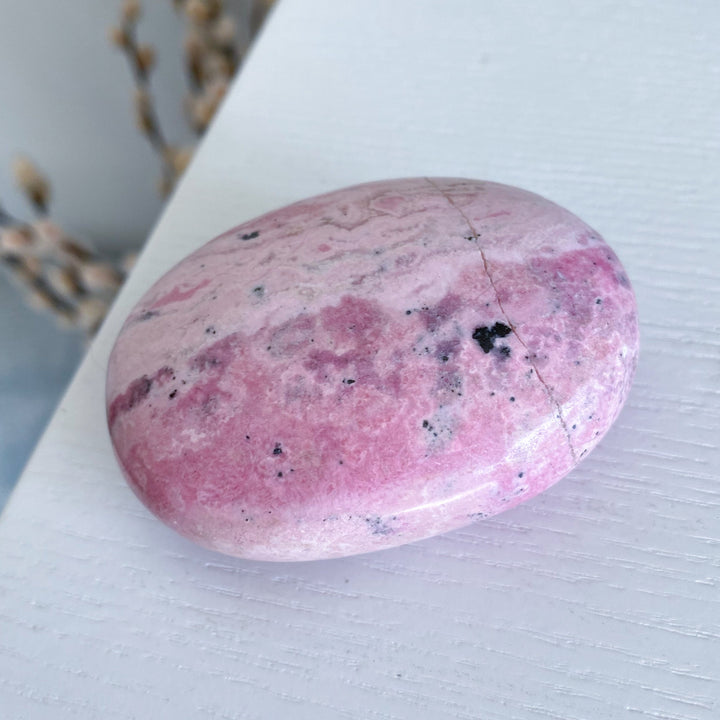 Rhodonite Palm Stone #1