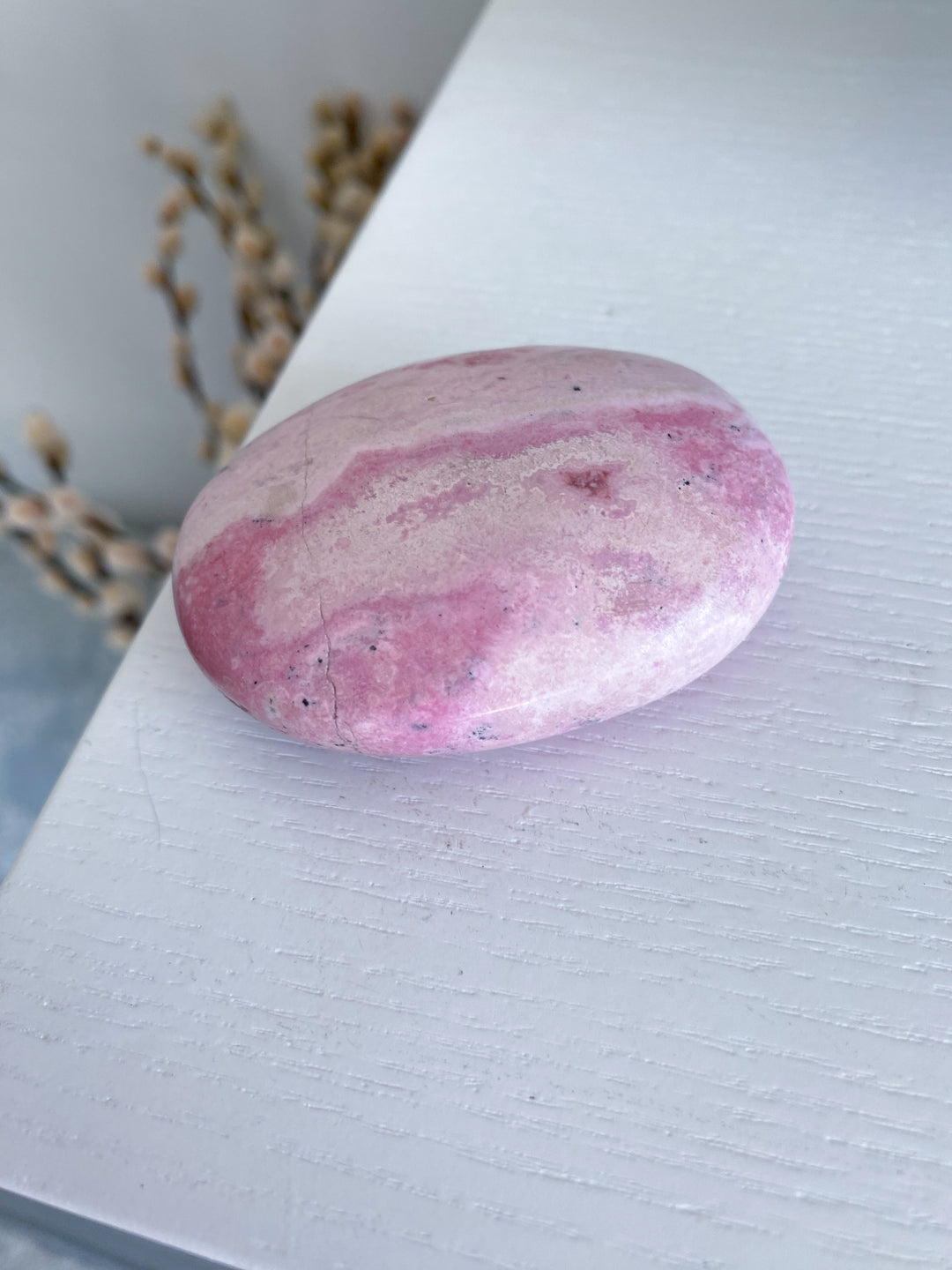 Rhodonite Palm Stone #1