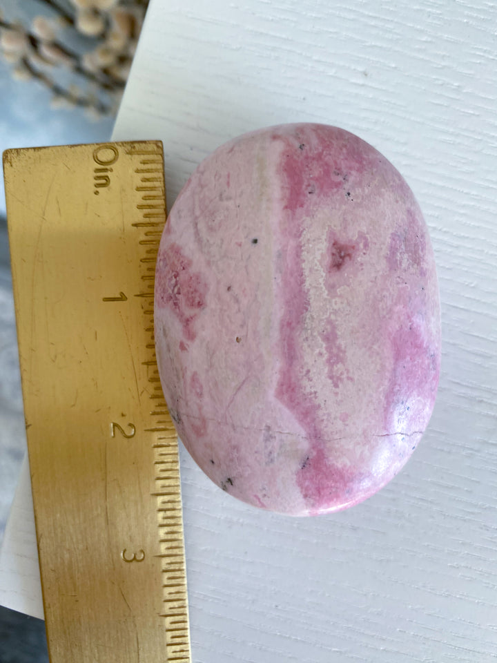 Rhodonite Palm Stone #1