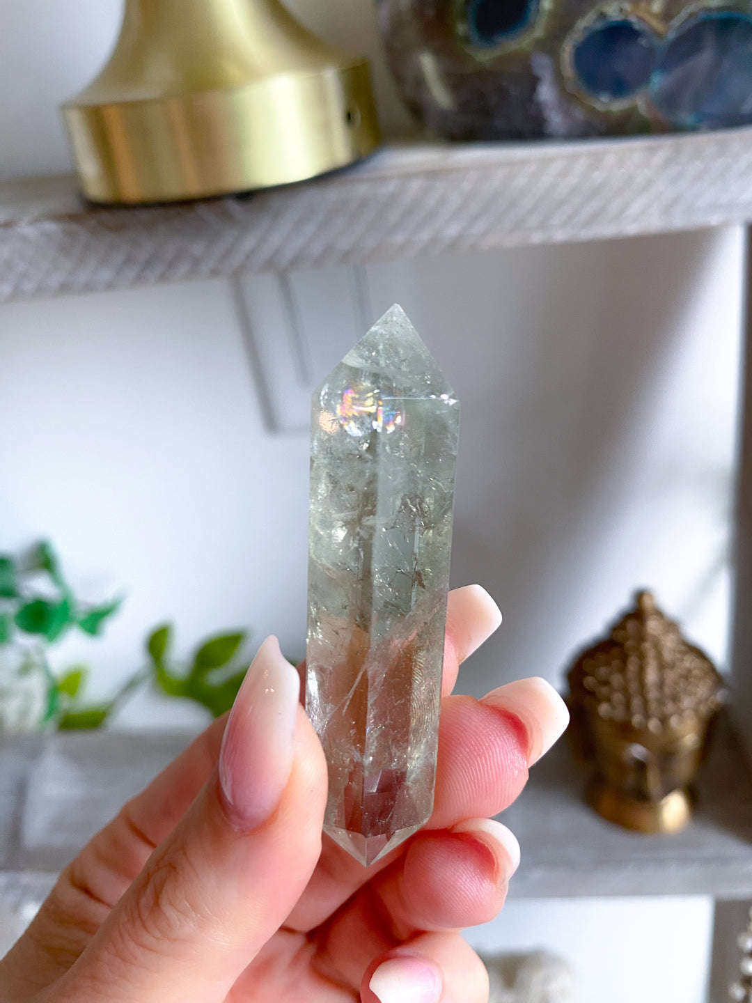 2.5" Prasiolite Double Terminated Wand #2