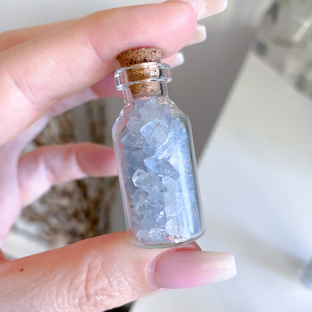 Celestite Altar Bottle