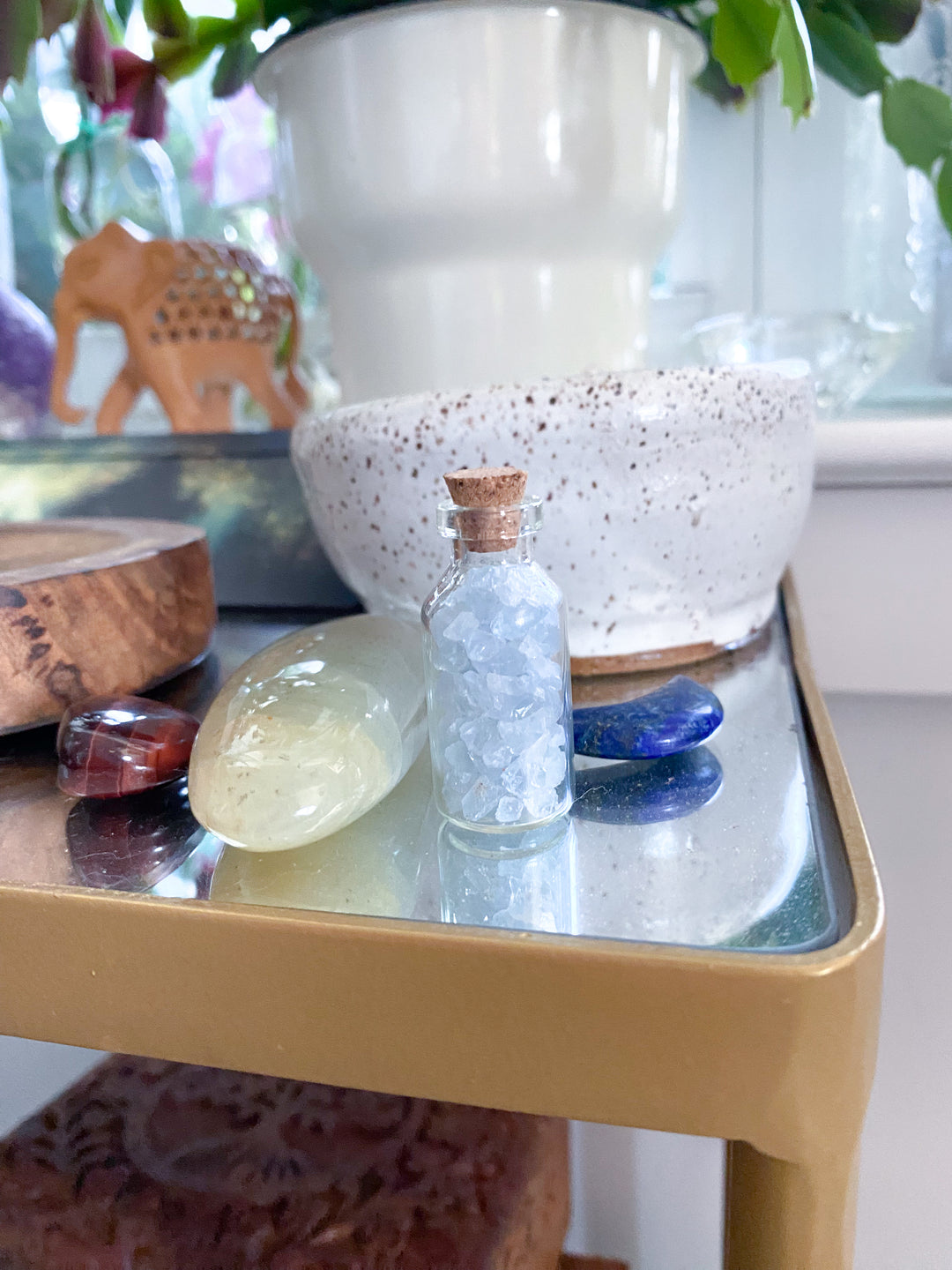 Celestite Altar Bottle
