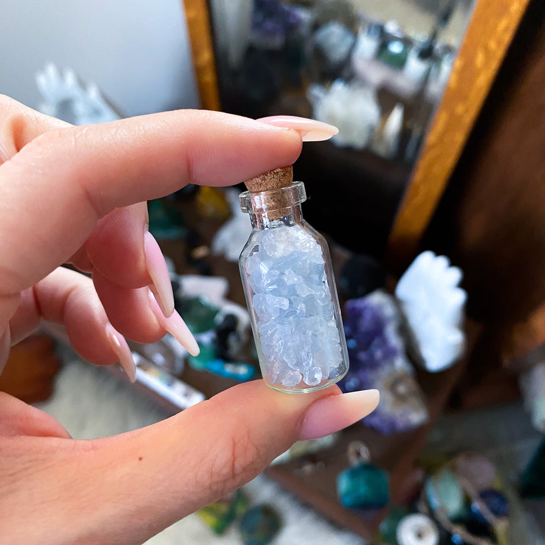 Celestite Altar Bottle