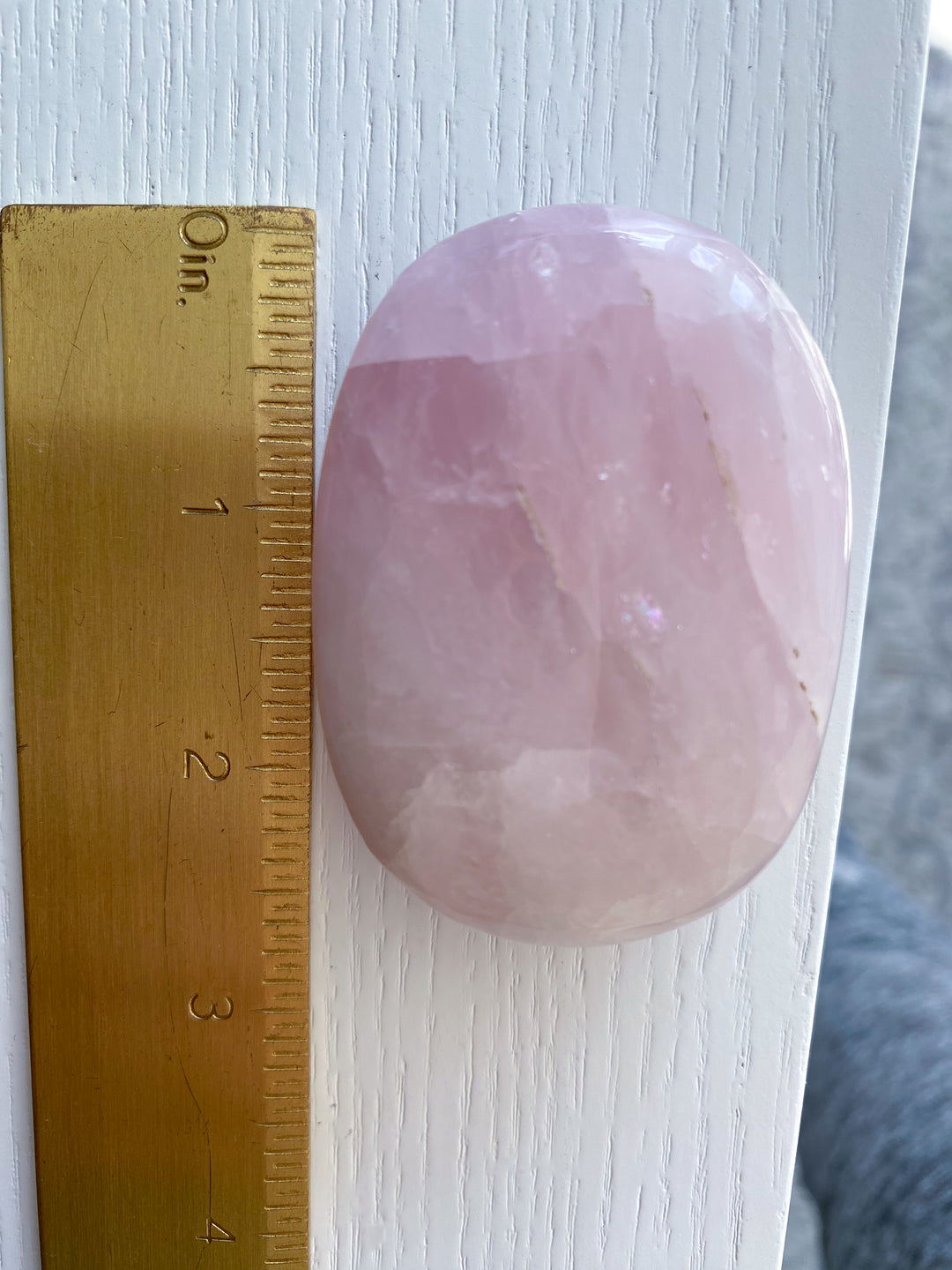 Rose Quartz Palm Stone #1