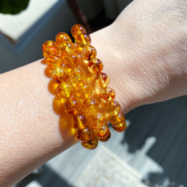 Wishes Fulfilled: Amber 6mm Stretch Bracelet