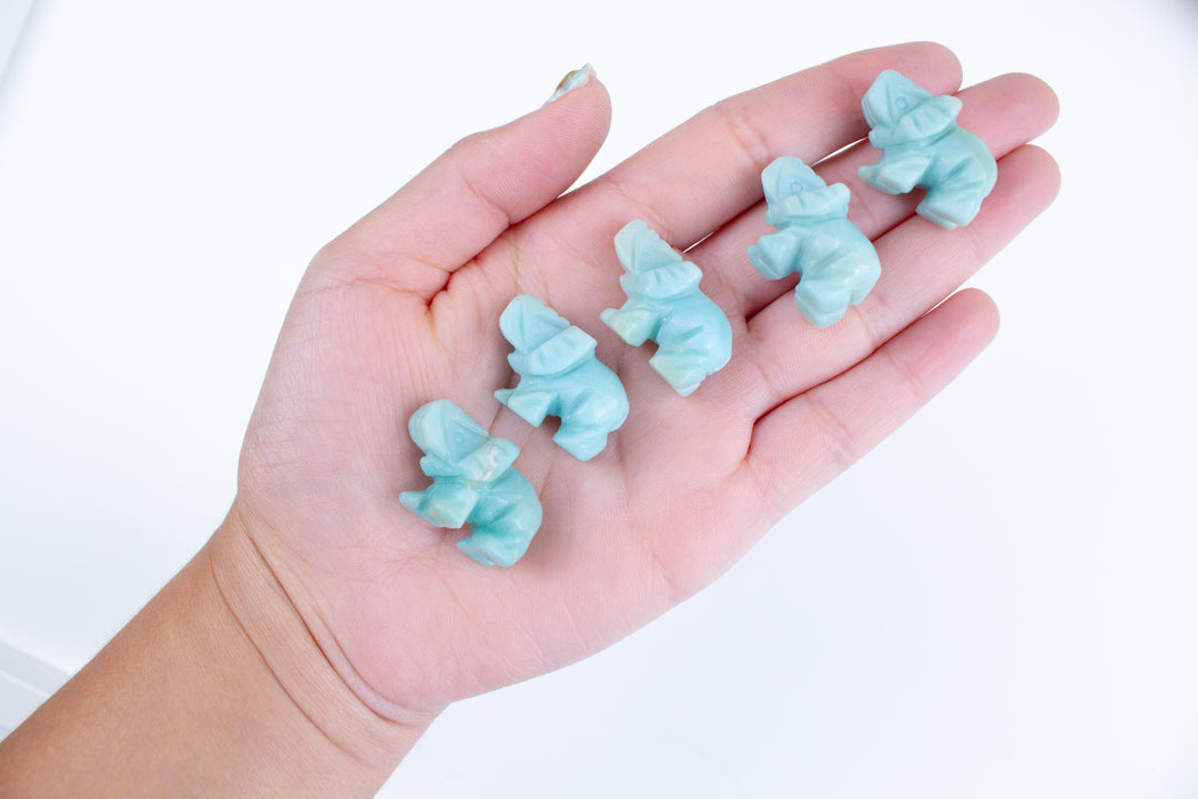 Mini Blue Sky Elephant Carving