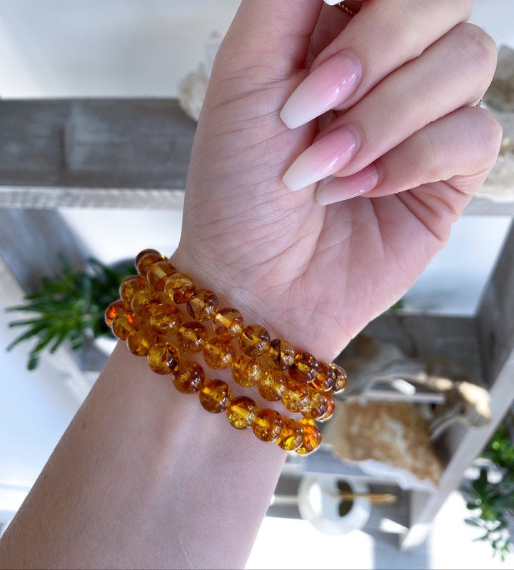 Wishes Fulfilled: Amber 6mm Stretch Bracelet