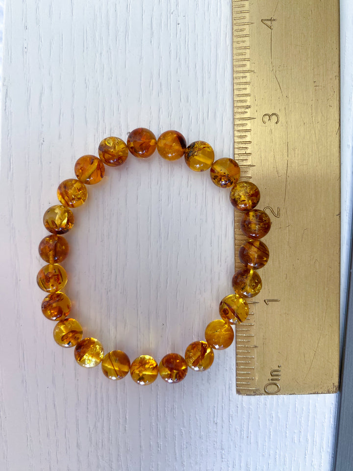 Wishes Fulfilled: Amber 6mm Stretch Bracelet