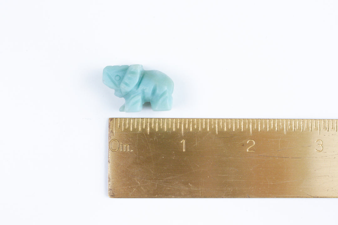 Mini Blue Sky Elephant Carving