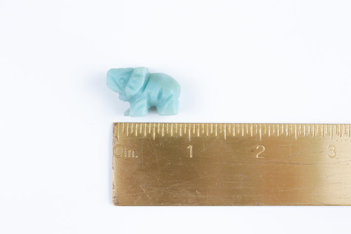 Mini Blue Sky Elephant Carving