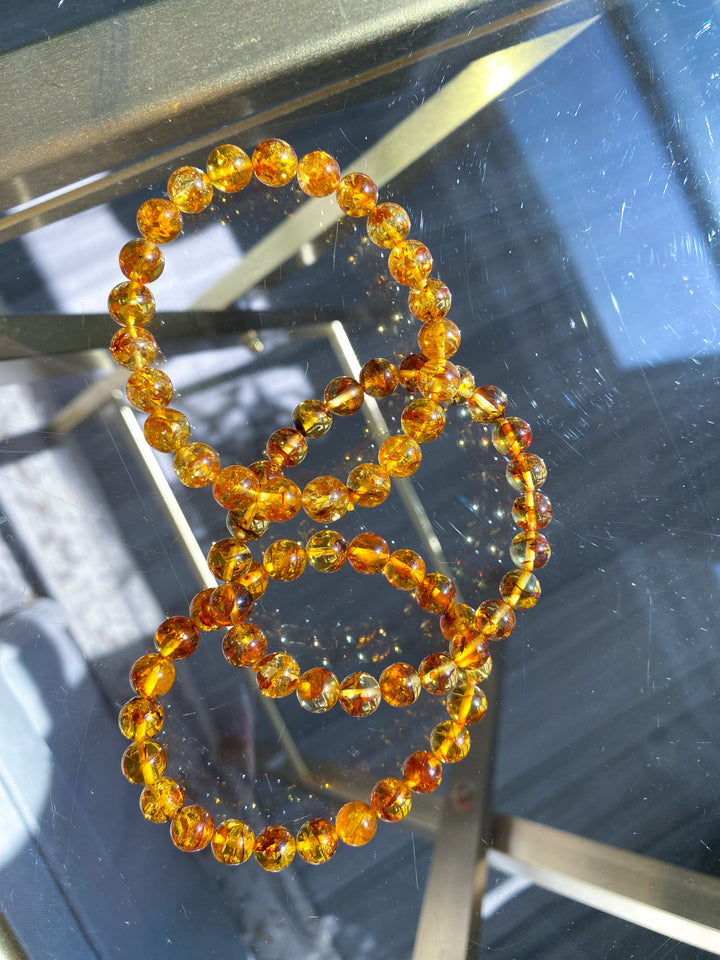 Wishes Fulfilled: Amber 6mm Stretch Bracelet