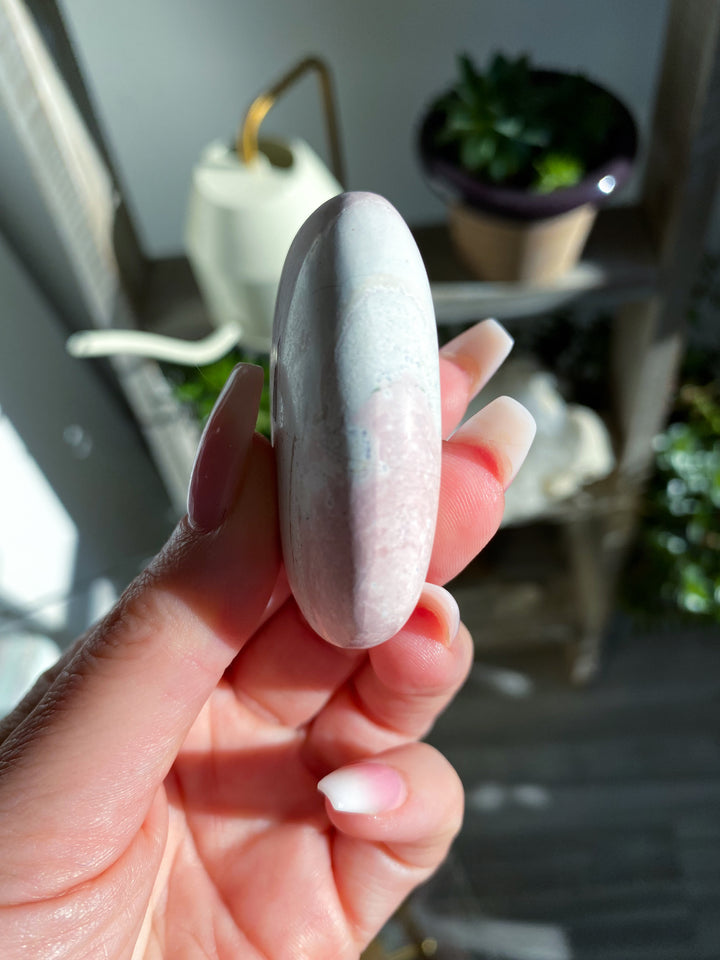 Small Pastel Unicorn Jasper Palm Stone #2 (Rare Find)