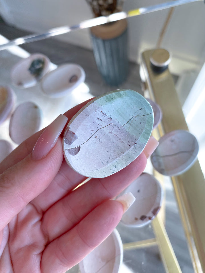 RARE Pastel Unicorn Jasper Worry Stone - You Choose