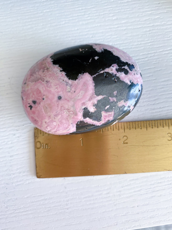 Rhodonite Palm Stone #2