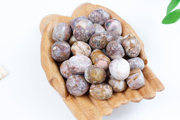 KUNDALINI QUEEN Porcelain Pink Jasper Tumble