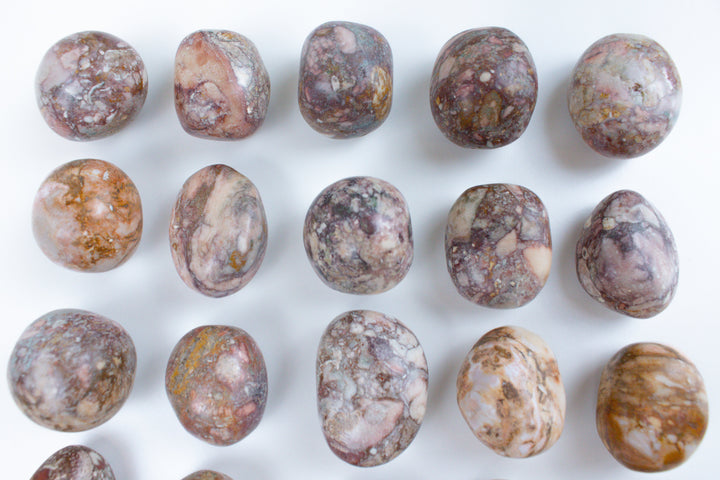 KUNDALINI QUEEN Porcelain Pink Jasper Tumble