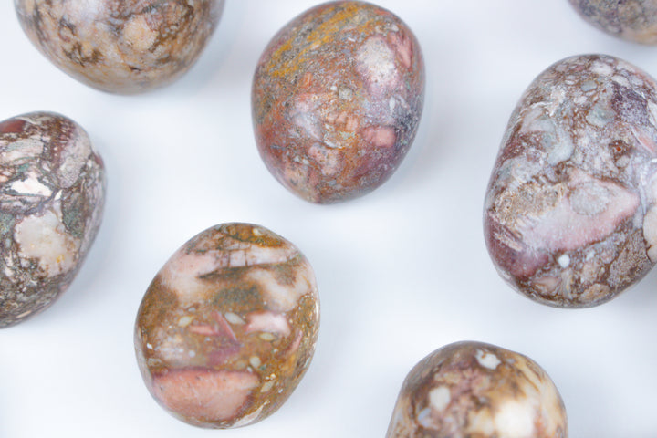 KUNDALINI QUEEN Porcelain Pink Jasper Tumble