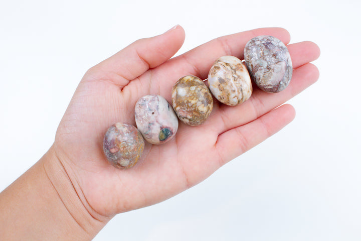 KUNDALINI QUEEN Porcelain Pink Jasper Tumble