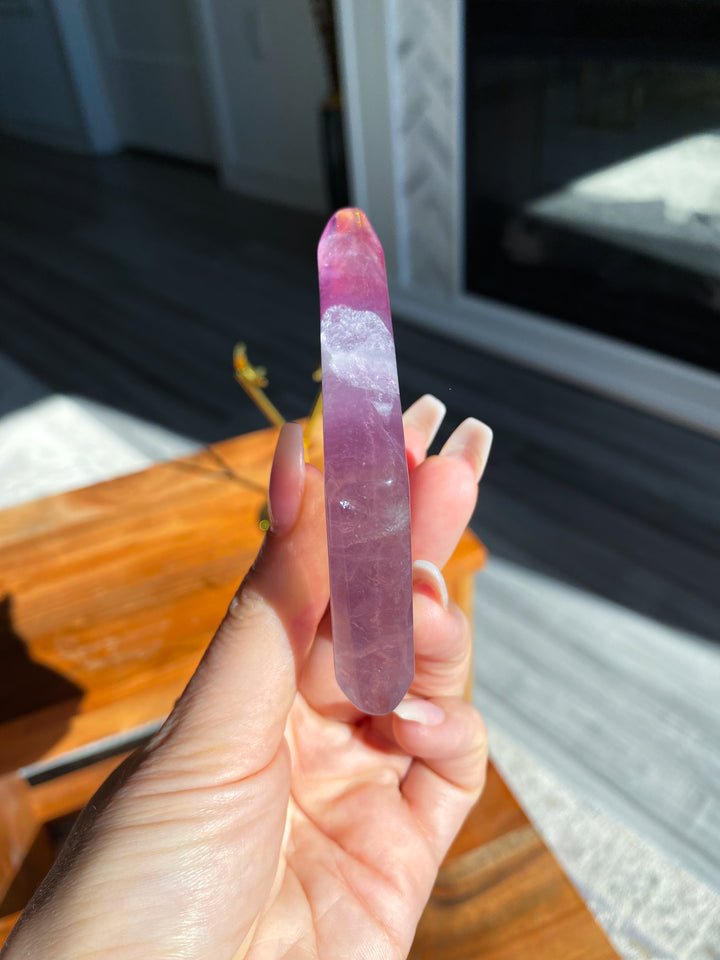 Fluorite Diamond on Stand #6