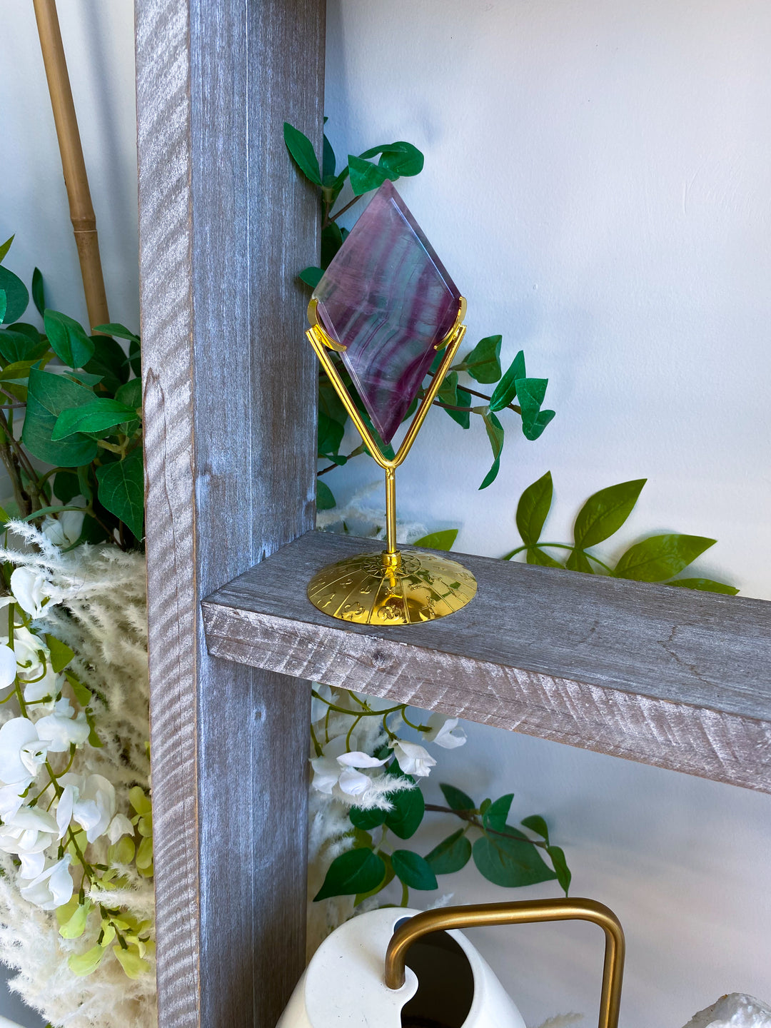 Fluorite Diamond on Stand #6