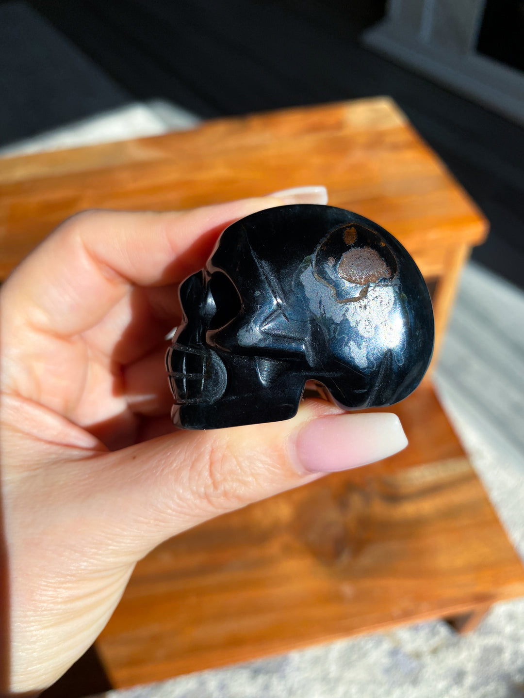 Blue Tiger Eye Skull #1