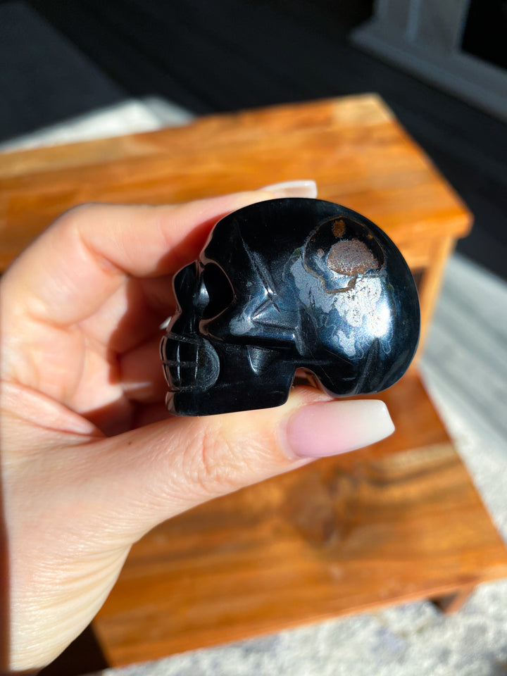 Blue Tiger Eye Skull #1