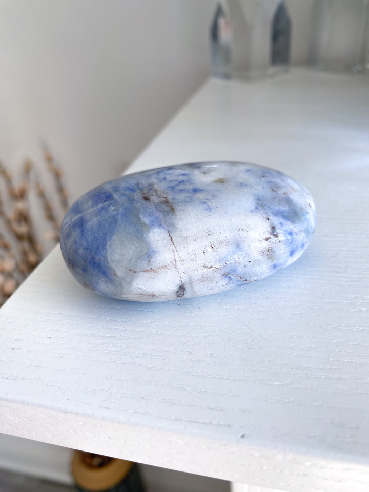 Large Afghanite Palm Stone #1 - Psychic Abilities - Angel Connector