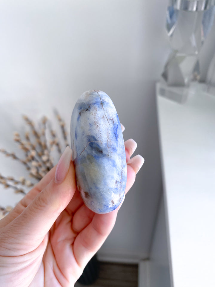 Large Afghanite Palm Stone #1 - Psychic Abilities - Angel Connector